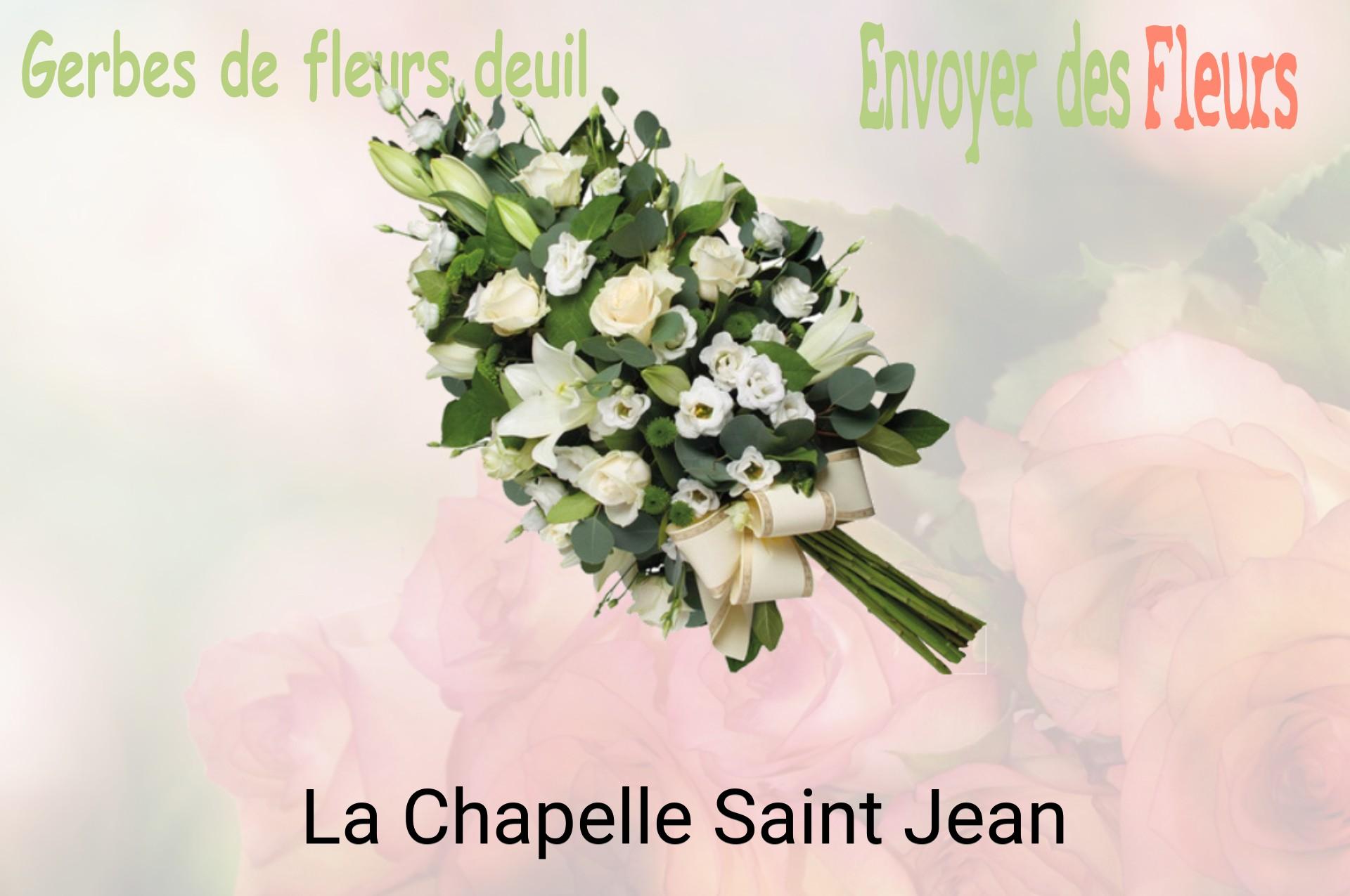 Gerbe de fleurs de deuil livrée à La Chapelle-Saint-Jean